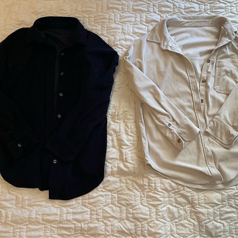 Amazon Women's Button Down Shirts - Black and White